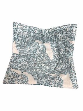 Hand Crafted Bowl Cozy Bowl Holder Microwavable Cotton Padded Teal Florida Print